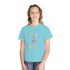 Kid's Blue High On Life Printed T-shirt