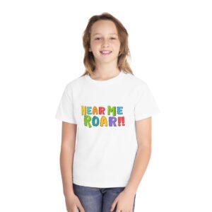 Kid's Hear Me Roar Printed T-shirt - White