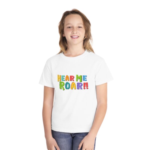 Kid's Hear Me Roar Printed T-shirt - White