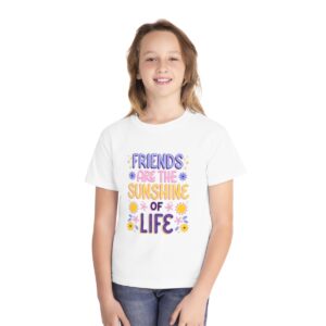 Kid's Friends Are Sunshine Printed T-shirt - White