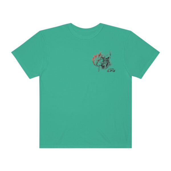 Women's Back Printed Skull Time T-shirt - Grass - Image 2
