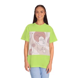 Women's One Line Art Printed T-shirt - Kiwi