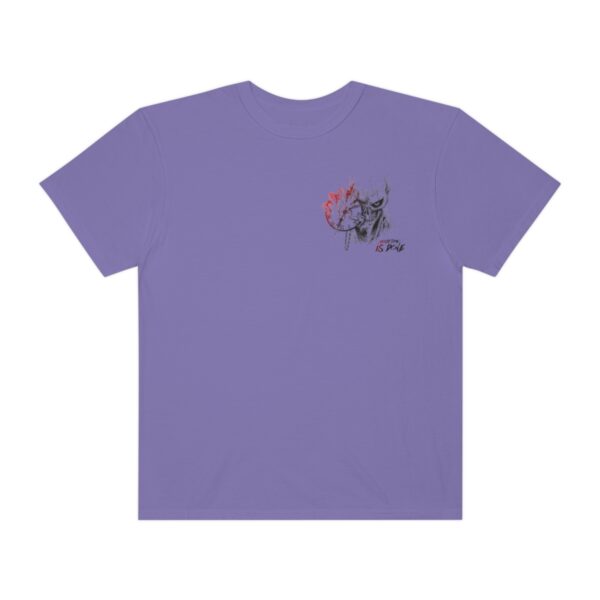 Women's Back Printed Skull Time T-shirt - Violet - Image 2