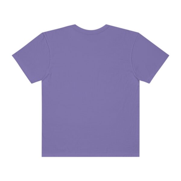 Women's One Line Flower Art Printed T-shirt - Violet - Image 3