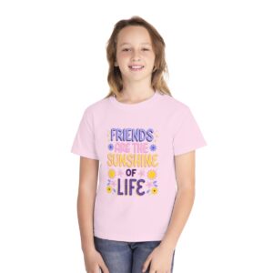 Kid's Friends Are Sunshine Printed T-shirt - Blossom
