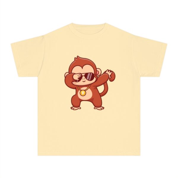 Kid's Monkey Dancing Printed Tshirt - Butter - Image 2