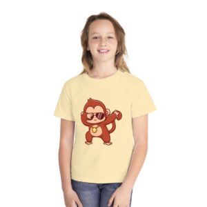 Kid's Monkey Dancing Printed Tshirt - Butter