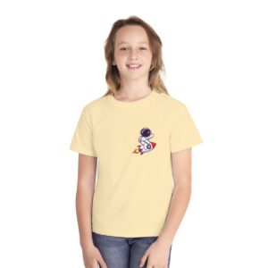 Kid's Astronaut and Rocket Back Printed T-shirt - Butter