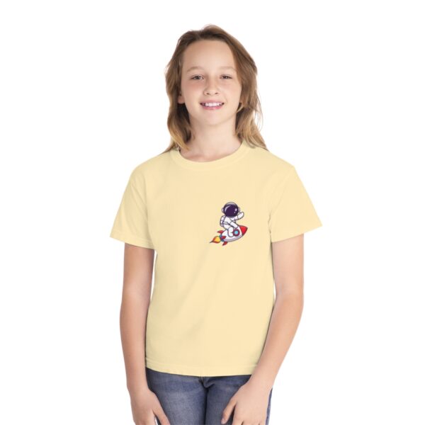 Kid's Astronaut and Rocket Back Printed T-shirt - Butter