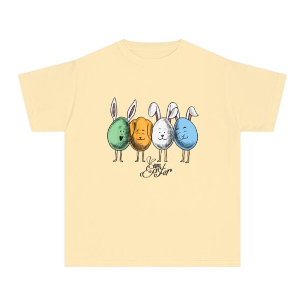Kid's Happy Easter Printed T-shirt - Butter - Image 2