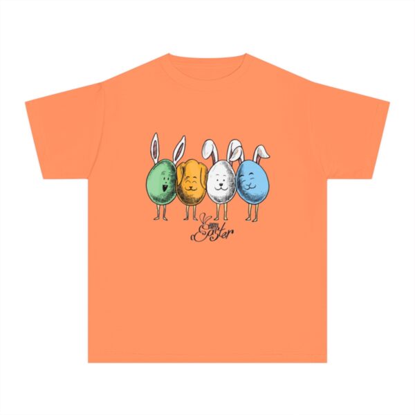 Kid's Happy Easter Printed T-shirt - Melon - Image 2