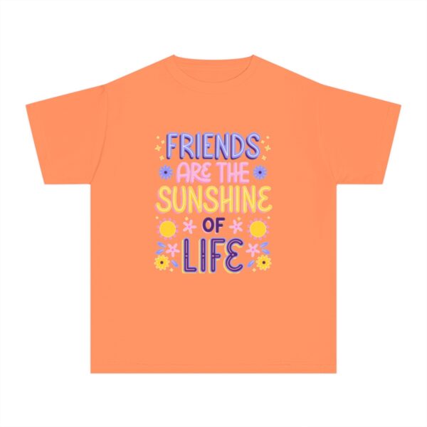 Kid's Friends Are Sunshine Printed T-shirt - Melon - Image 2