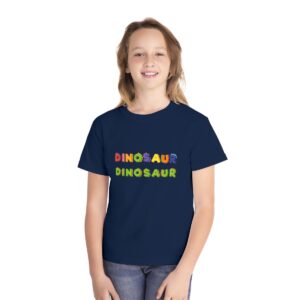 Kid' s Dinosaur Printed Tshirt - True Navy