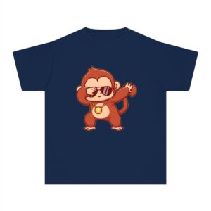 Kid's Monkey Dancing Printed Tshirt - True Navy