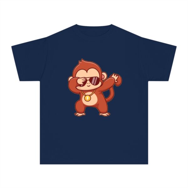 Kid's Monkey Dancing Printed Tshirt - True Navy