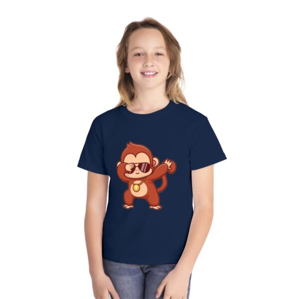 Kid's Monkey Dancing Printed Tshirt - True Navy - Image 3