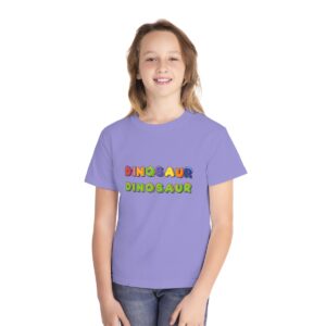 Kid' s Dinosaur Printed Tshirt - Violet