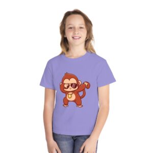 Kid's Monkey Dancing Printed Tshirt - Violet