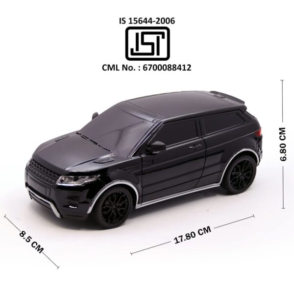Mini High-Speed RC Car: 1:24 Scale, Rechargeable with Lithium Battery (Black) - Image 2