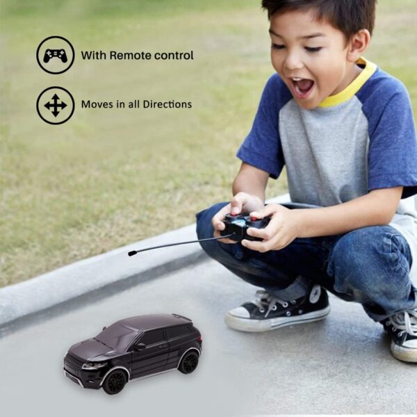Mini High-Speed RC Car: 1:24 Scale, Rechargeable with Lithium Battery (Black) - Image 4