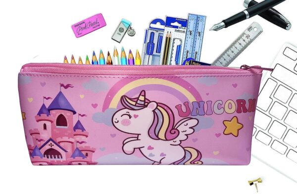 grabwhole kids best soft toy sipper Cute Unicorn Pencil Pouch school stationary for kids game education gift