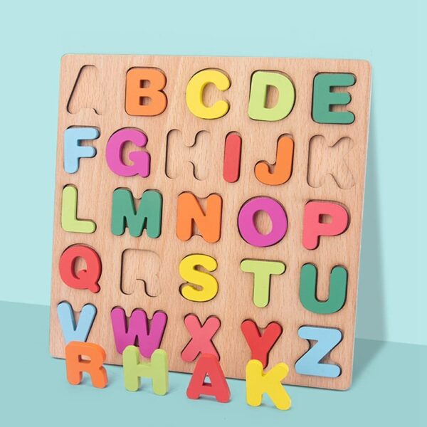 grabwhole kids best wooden alphabets board game education gift