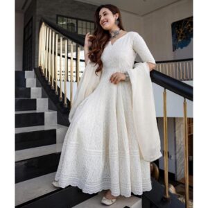 Superb Quality Cotton Kurti with Heavy Chicken Sequence Work