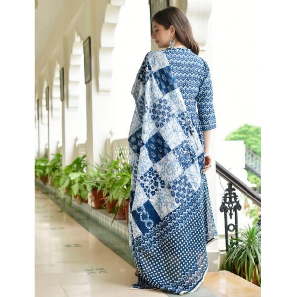Beautiful Three-Piece Suit with Mirror Work & Embroidery - Image 2