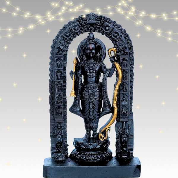 Ram Lalla Murti – Ayodhya Mandir Idol for Car Dashboard, Home Temple & Office Décor | Shree Ram Showpiece for Spiritual Protection & Gifting - Image 3