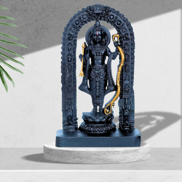 Ram Lalla Murti – Ayodhya Mandir Idol for Car Dashboard, Home Temple & Office Décor | Shree Ram Showpiece for Spiritual Protection & Gifting - Image 2