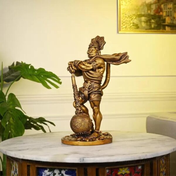 Bahubali Hanuman Ji Murti – Panchmukhi Hanuman Idol for Car Dashboard & Home Temple – Divine Decor Statue - Image 2