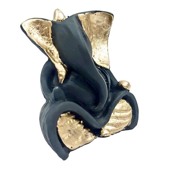 Ganesha Idol Showpiece for Home Decor & Car Dashboard – Golden Black Decorative Ganesh Statue (3.5") - Image 5