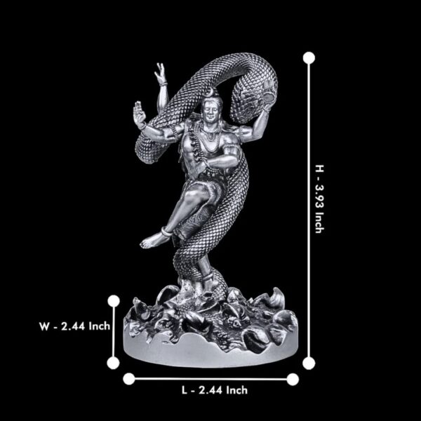 Mystical Shiva Idol – Handcrafted Mahadev Murti for Home Decor, Temple, Shivratri, Housewarming & Gifting | Resin Statue - Image 8