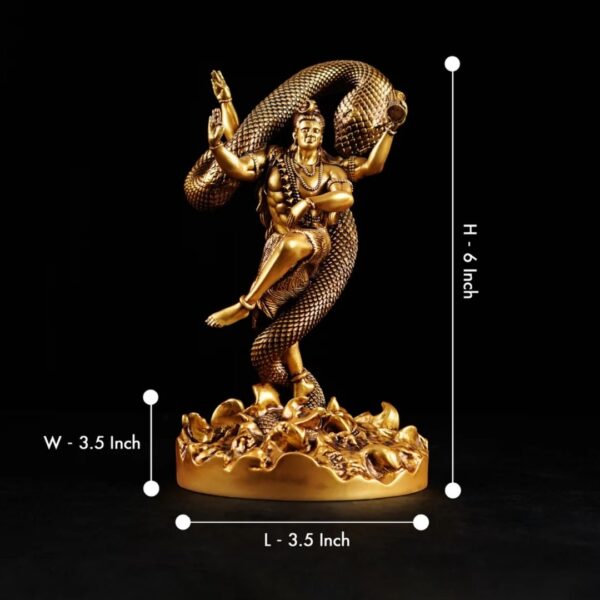 Mystical Shiva Idol – Handcrafted Mahadev Murti for Home Decor, Temple, Shivratri, Housewarming & Gifting | Resin Statue - Image 4