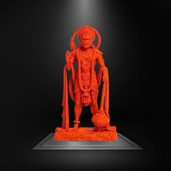 Sarangpur Hanuman Ji Idol – 3D Printed UV Resin Murti for Car Dashboard, Temple & Home Décor – 12 cm - Image 13