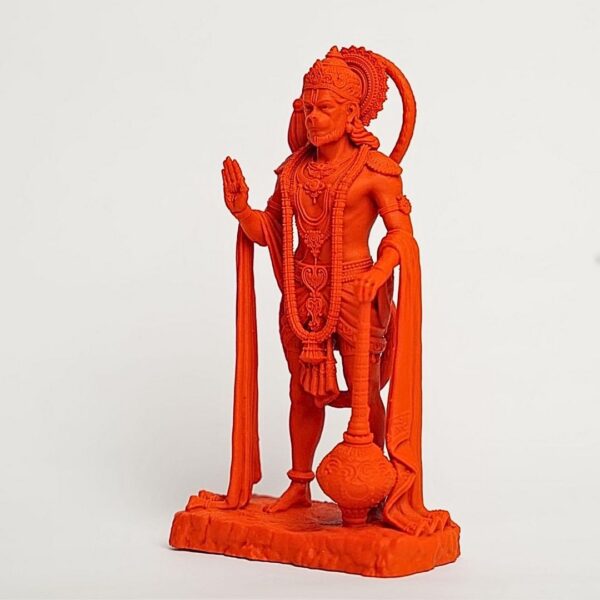 Sarangpur Hanuman Ji Idol – 3D Printed UV Resin Murti for Car Dashboard, Temple & Home Décor – 12 cm - Image 12