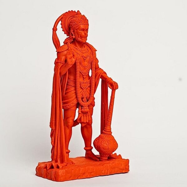 Sarangpur Hanuman Ji Idol – 3D Printed UV Resin Murti for Car Dashboard, Temple & Home Décor – 12 cm - Image 11