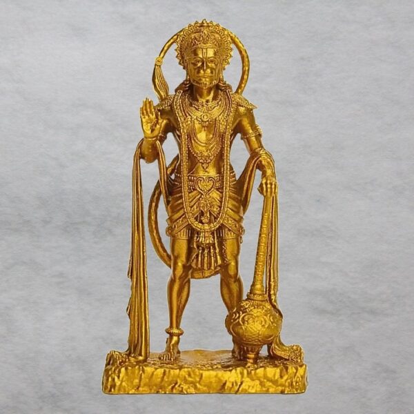 Sarangpur Hanuman Ji Idol – 3D Printed UV Resin Murti for Car Dashboard, Temple & Home Décor – 12 cm - Image 2