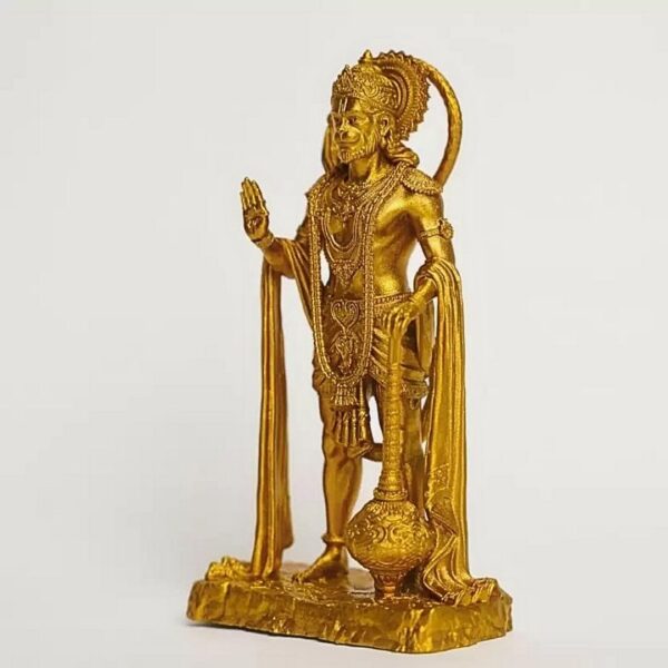 Sarangpur Hanuman Ji Idol – 3D Printed UV Resin Murti for Car Dashboard, Temple & Home Décor – 12 cm - Image 6