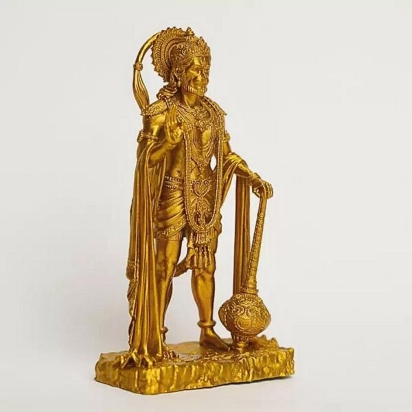 Sarangpur Hanuman Ji Idol – 3D Printed UV Resin Murti for Car Dashboard, Temple & Home Décor – 12 cm - Image 5