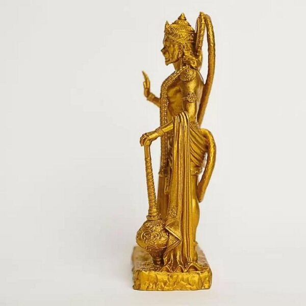 Sarangpur Hanuman Ji Idol – 3D Printed UV Resin Murti for Car Dashboard, Temple & Home Décor – 12 cm - Image 4