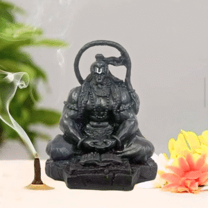 Hanuman Ji Murti in Dhyan Mudra – Meditation Bajrangbali Idol for Home, Car Dashboard & Office Decor – 11 cm