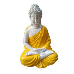 Meditation Buddha Statue - Orange
