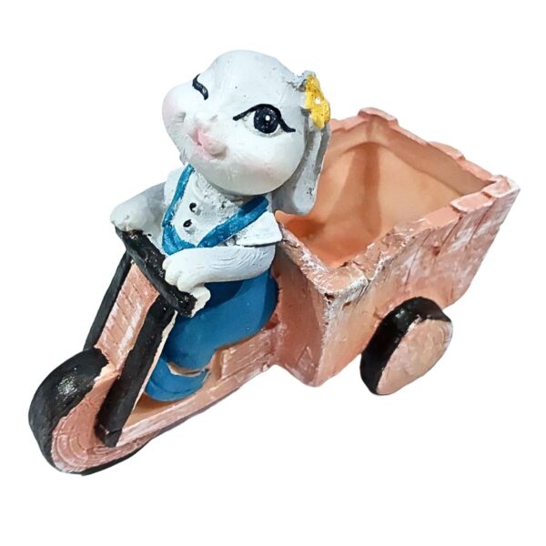 Cute Rabbit with Rickshaw - Image 2